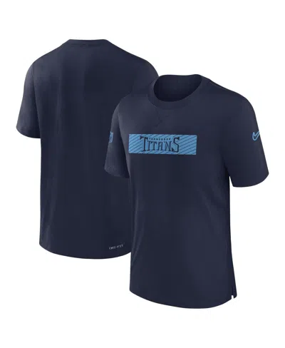 Nike Men's Navy Tennessee Titans Sideline Player Performance T-shirt