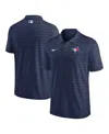 Nike Men's Navy Toronto Blue Jays Authentic Collection Victory Striped Performance Polo In Navy