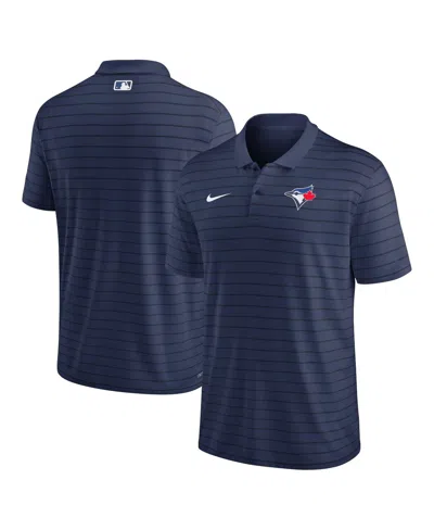Nike Men's Navy Toronto Blue Jays Authentic Collection Victory Striped Performance Polo