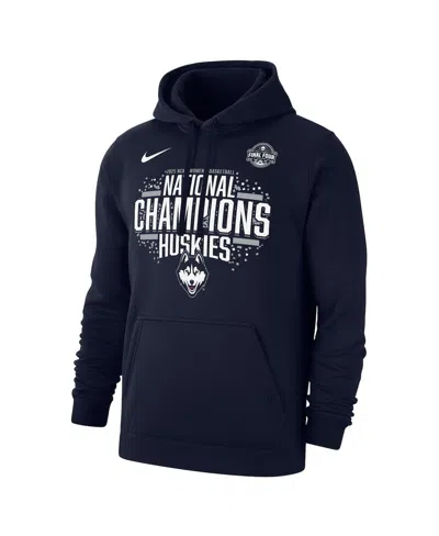 Nike Men's Navy Uconn Huskies 2025 Ncaa Women's Basketball National Champions Locker Room Pullover Hoodie