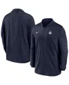 Nike Men's Navy Uconn Huskies Dri-fit Half-zip Pullover Sweatshirt In Blue