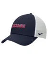 Nike Men's Navy Uconn Huskies On-field Club Adjustable Trucker Hat In Blue