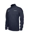 Nike Men's Navy Uconn Huskies Vault Training Performance Quarter-zip Jacket In Black