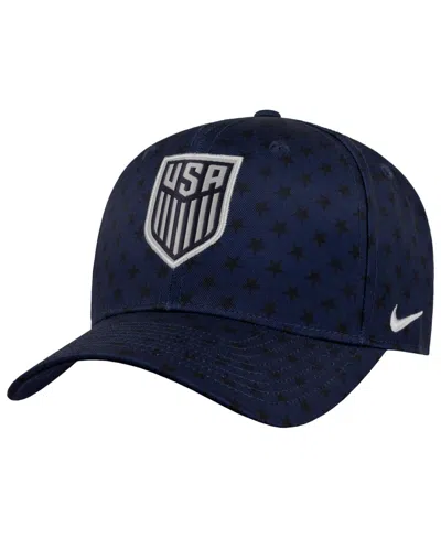 Nike Men's Navy Usmnt Rise A-frame Adjustable Hat In Blue