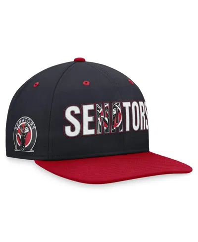 Nike Men's Navy Washington Senators Cooperstown Collection Pro Snapback Hat In Navy,red