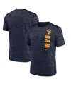 Nike Men's Navy West Virginia Mountaineers 2024 Sideline Velocity Performance T-shirt In Navy
