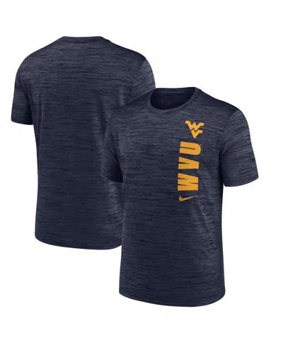 Nike Men's Navy West Virginia Mountaineers 2024 Sideline Velocity Performance T-shirt