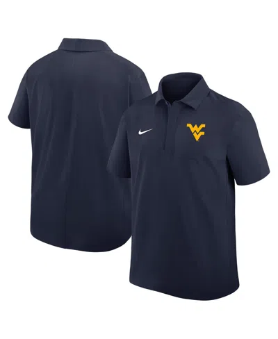 Nike Navy West Virginia Mountaineers 2025 Coaches Sideline Polo In Blue