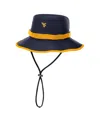 Nike Navy West Virginia Mountaineers 2025 Sideline Apex Boonie Bucket Hat In Black