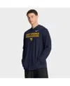 Nike Navy West Virginia Mountaineers 2025 Sideline Performance Long Sleeve Hoodie T-shirt In Blue