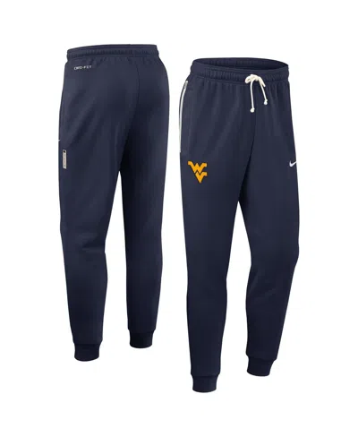 Nike Navy West Virginia Mountaineers 2025 Sideline Standard Issue Dri-fit Taper Pants In Blue