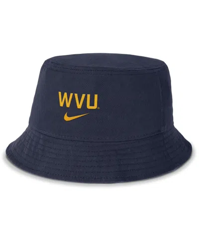 Nike Men's Navy West Virginia Mountaineers Apex Primetime Bucket Hat In Blue