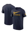 Nike West Virginia Mountaineers Campus Mascot  Men's College T-shirt In Navy