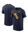 Nike Heather Navy West Virginia Mountaineers Blitz Legacy Primary Tri-blend T-shirt In Blue