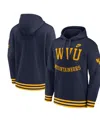 Nike West Virginia Mountaineers Legacy Retro Menâs  Men's College Pullover Hoodie In Navy