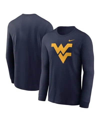 Nike Men's Navy West Virginia Mountaineers Primary Logo Long Sleeve T-shirt