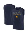 Nike Men's Navy West Virginia Mountaineers Primetime Tricode Legend Performance Tank Top In Blue