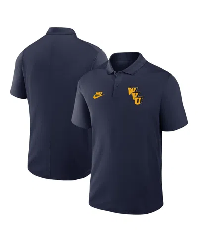 Nike Men's Navy West Virginia Mountaineers Primetime Victory Legacy Vault Logo Performance Polo Shirt