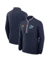 Nike Navy West Virginia Mountaineers Throwback Lightweight Victory Dri-fit Half-zip Pullover In Blue