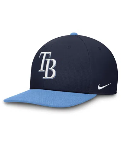 NIKE MEN'S NAVY/BLUE TAMPA BAY RAYS PRO PERFORMANCE SNAPBACK HAT