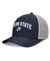 Nike Navy/gray Penn State Nittany Lions Legacy Arch Rise Performance Trucker Adjustable Hat In Multi