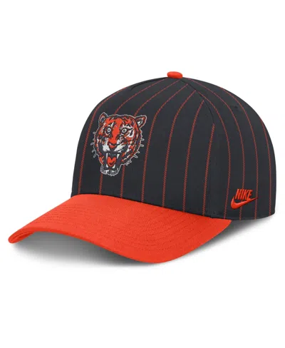 Nike Men's Navy/orange Detroit Tigers Cooperstown Rise A-frame Adjustable Hat In Navy,orange
