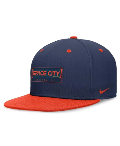 Nike Men's / Houston Astros City Connect True Fitted Hat In Navy,orange