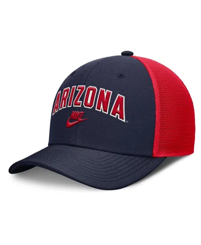 Nike Men's Navy/red Arizona Wildcats Legacy Arch Rise Performance Trucker Adjustable Hat In Multi