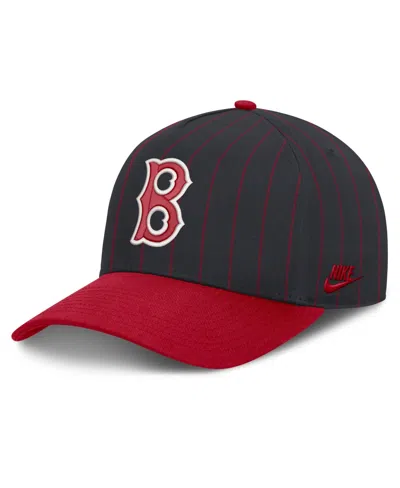 Nike Men's Navy/red Boston Red Sox Cooperstown Rise A-frame Adjustable Hat In Navy,red