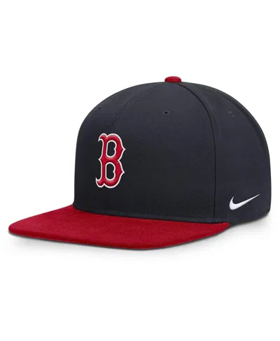 Nike Men's Navy/red Boston Red Sox Primetime Pro Dri-fit Snapback Hat In Blue