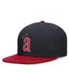 Nike Men's Navy/red California Angels Rewind Cooperstown True Performance Fitted Hat In Navy,red
