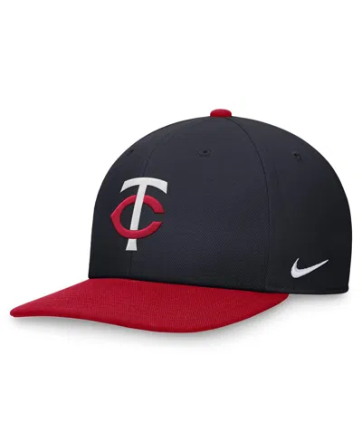 Nike Men's Navy/red Minnesota Twins Evergreen Two-tone Snapback Hat In Navy,red