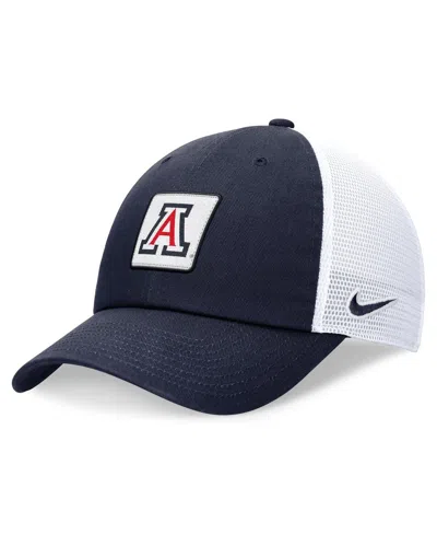 Nike Men's Navy/white Arizona Wildcats Primetime Club Trucker Adjustable Hat In Navy,white