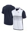 Nike Men's Navy/white Denver Broncos Fashion Performance Polo In Navy,white