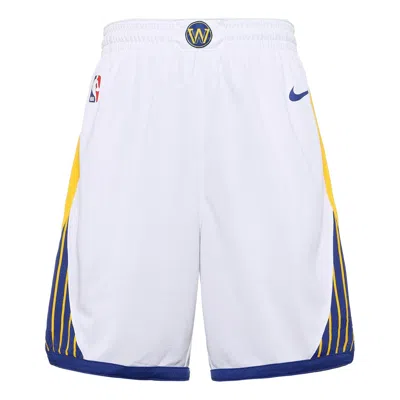 Nike Men Nba Swingman Shorts Golden State Warriors White