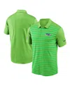 Nike Men's Neon Seattle Seahawks 2024 Sideline Victory Performance Polo In Neon Green