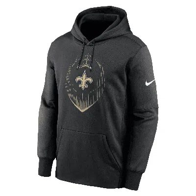 Nike Men's New Orleans Saints Icon Men's  Therma Nfl Pullover Hoodie In Black