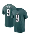 Nike Men's Nick Foles Midnight Green Philadelphia Eagles Retired Player Name Number T-shirt In Green
