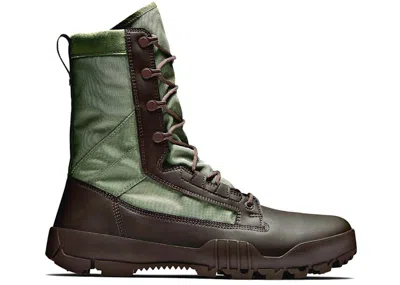 Pre-owned Nike Men's  8" Sfb Jungle Boot Olive Sneakers In Baroque Brown/medium Olive