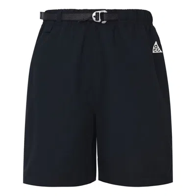 Nike Men's  Acg Alphabet Solid Color Breathable Casual Sports Shorts Black