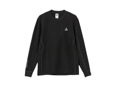 Pre-owned Nike Men's  Acg Drifit Adv Goat Rocks Long Sleeve T-shirt In Black
