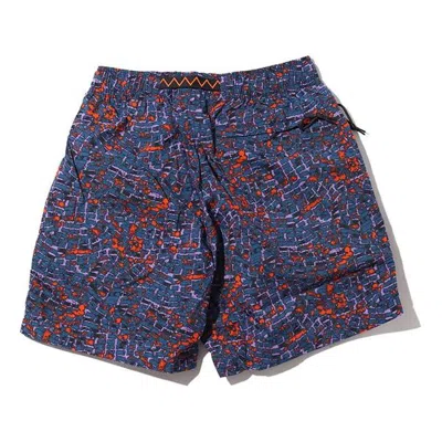 Nike Men's  Acg Loose Printing Casual Shorts Green In Blue