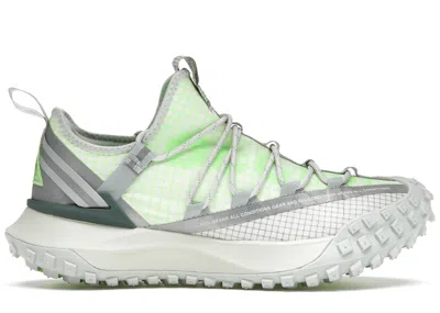 Pre-owned Nike Men's  Acg Mountain Fly Low Sneakers In Sea Glass/lime Blast In Multi