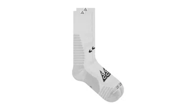 Pre-owned Nike Men's  Acg Outdoor Cushioned Crew Sock In Summit White/smoke Grey