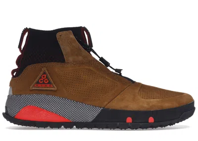 Pre-owned Nike Men's  Acg Ruckel Ridge Sneakers In Light British Tan/habanero Red