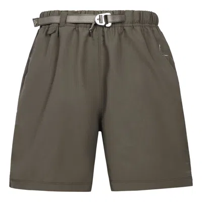 Nike Men's  Acg Series Solid Color Logo Cargo Casual Shorts Mineral Gray In Green