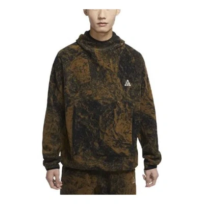 Nike Men's  Acg Therma-fit Wolf Tree Suede Printing Sports Brown