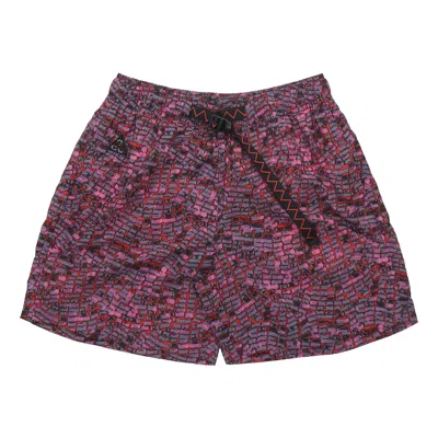 Nike Men's  Acg Wide Large Printing Shorts In Purple