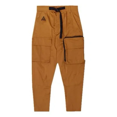 Nike Men's  Acg Woven Cargo Yellow Pants In Brown