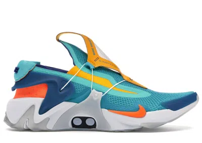 Pre-owned Nike Men's  Adapt Huarache (us Charger) Sneakers In Hyper Jade/total Orange
